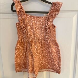 Gerber Kids Dress in Rust and White